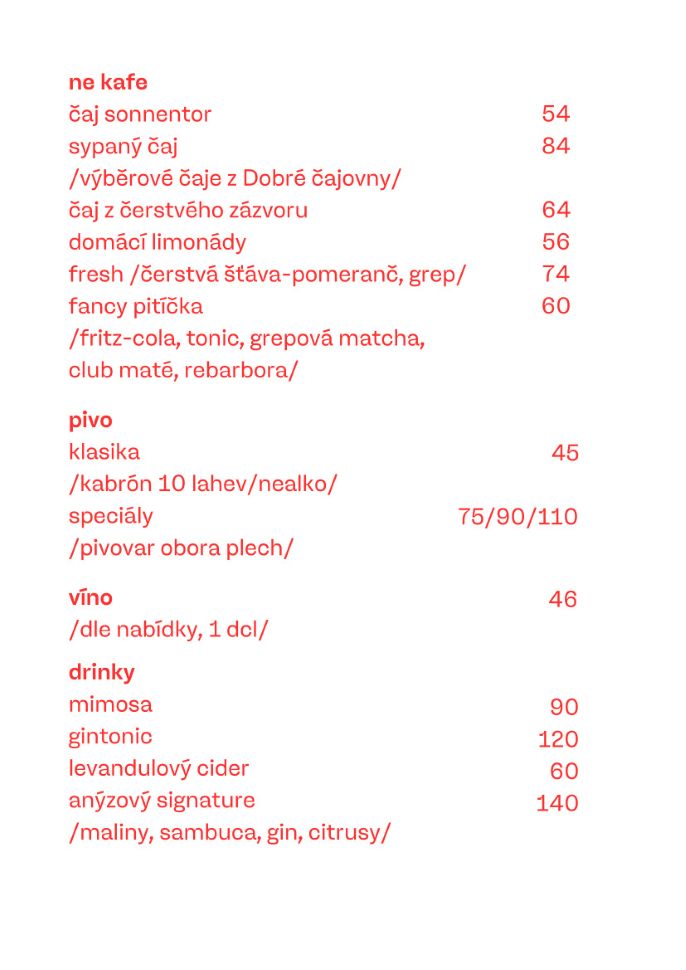 Menu 2. část