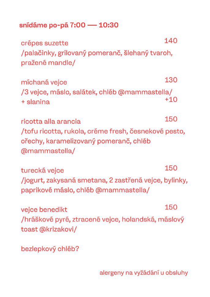 Menu 3. část